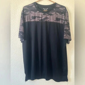 Perry Ellis Active Gym Shirt‎ Lightweight Black Workout Sports Athletic Size XL